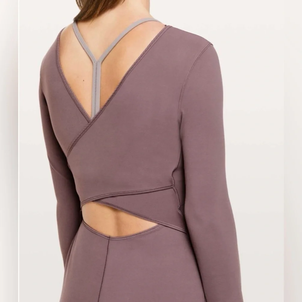 NWT Lululemon Contour Dress *Nulu in Antique Bark - Picture 2 of 6